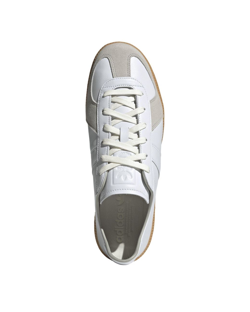 Adidas Originals White Spliced Leather Casual Shoes for men