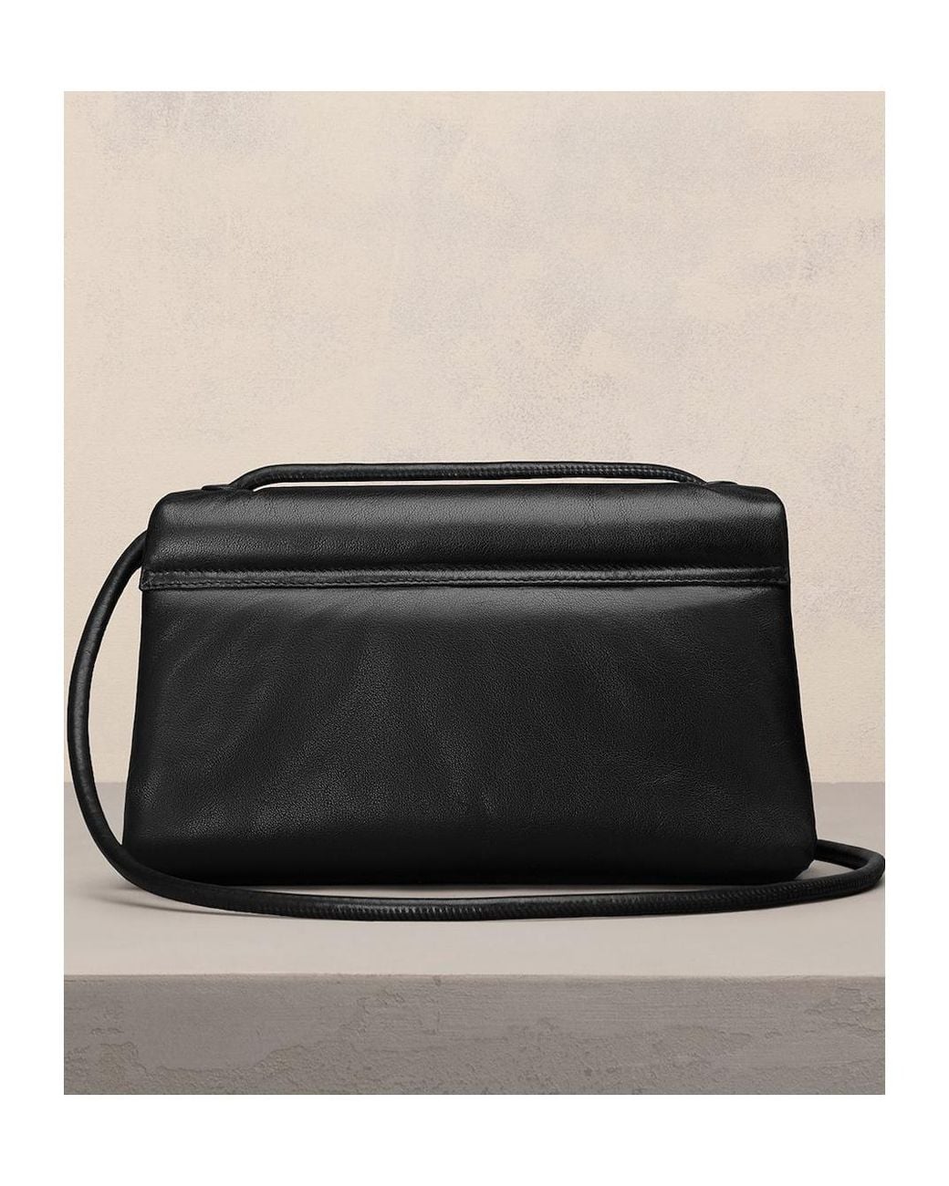 AMI Black Ami Voulez Vous Shoulder Bag for men