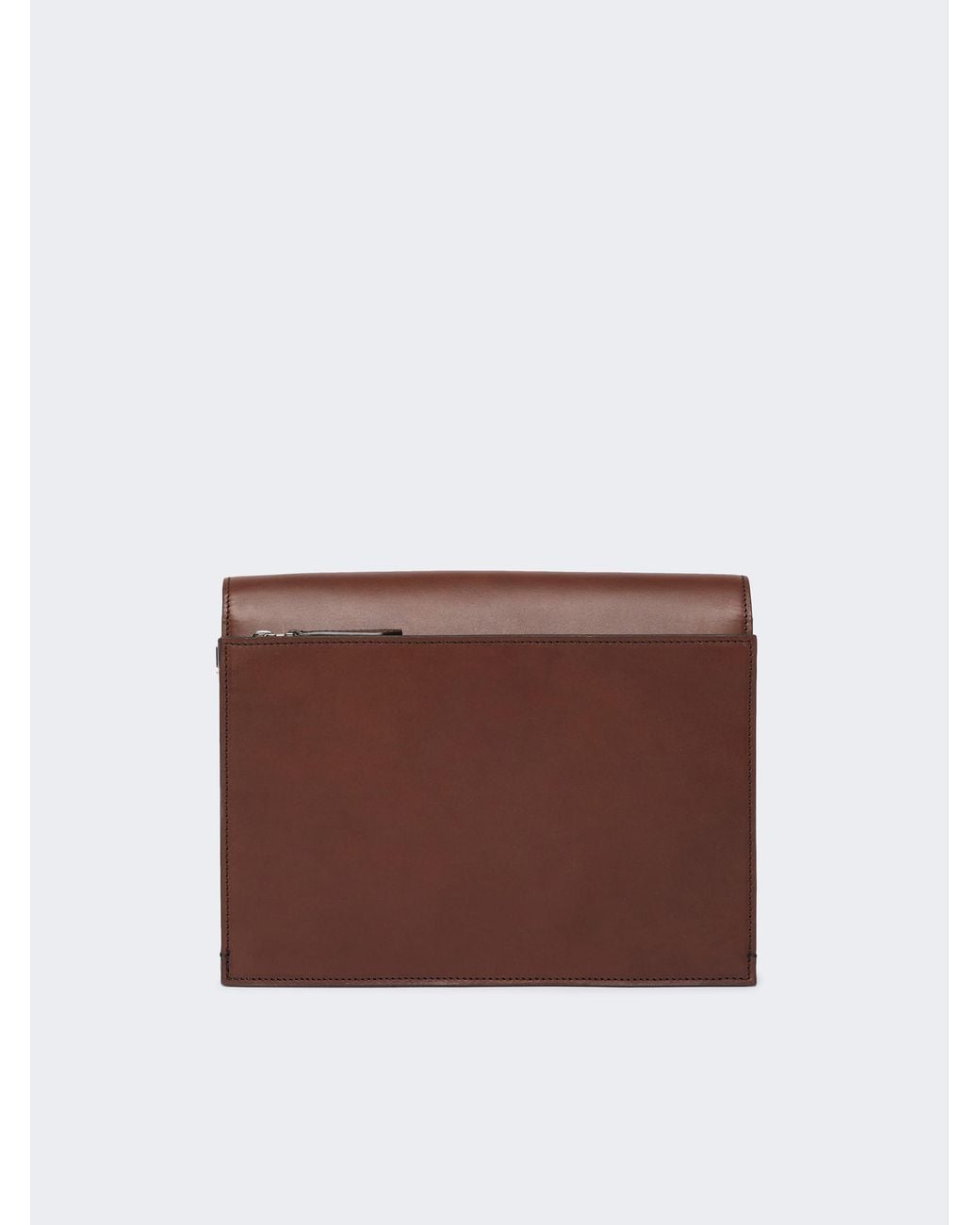 Max Mara Brown Logo-Engraved Shoulder Bag