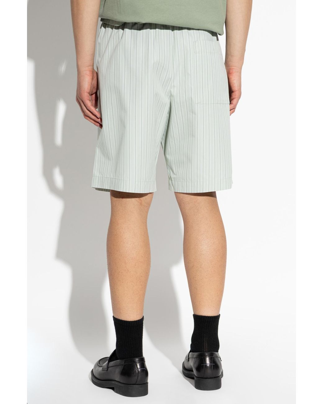 Dries Van Noten Gray Loose Fit Elasticated Shorts for men