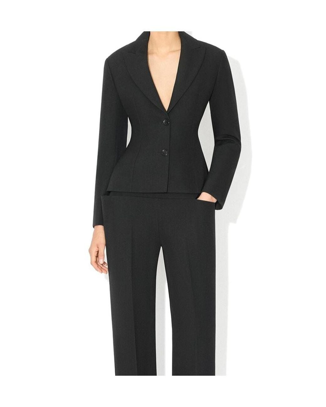Alaïa Black Light Wool Single-Breasted Jacket