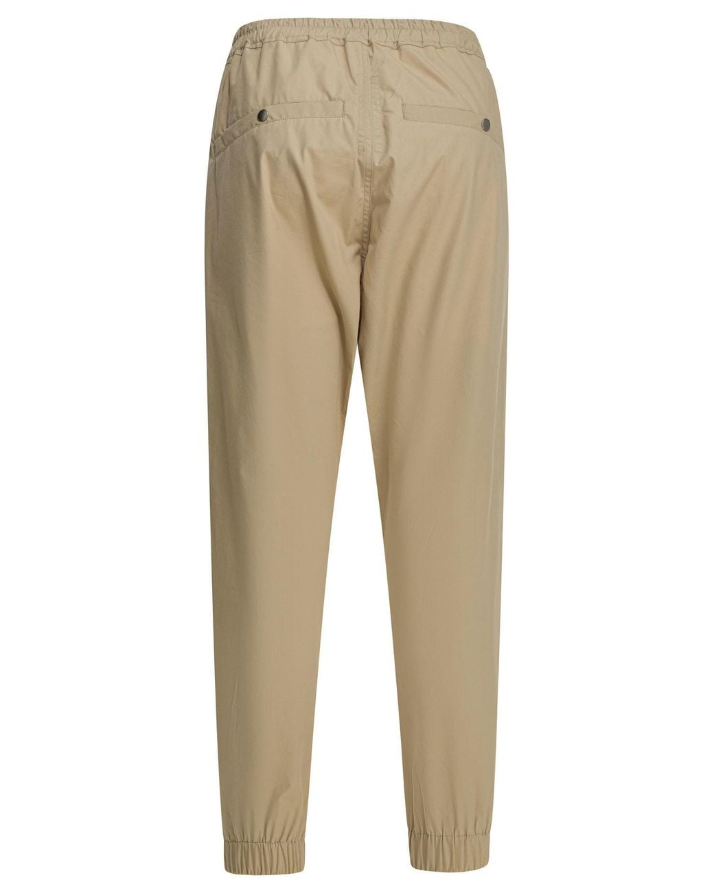Rick Owens Natural Drawstring Casual Pants