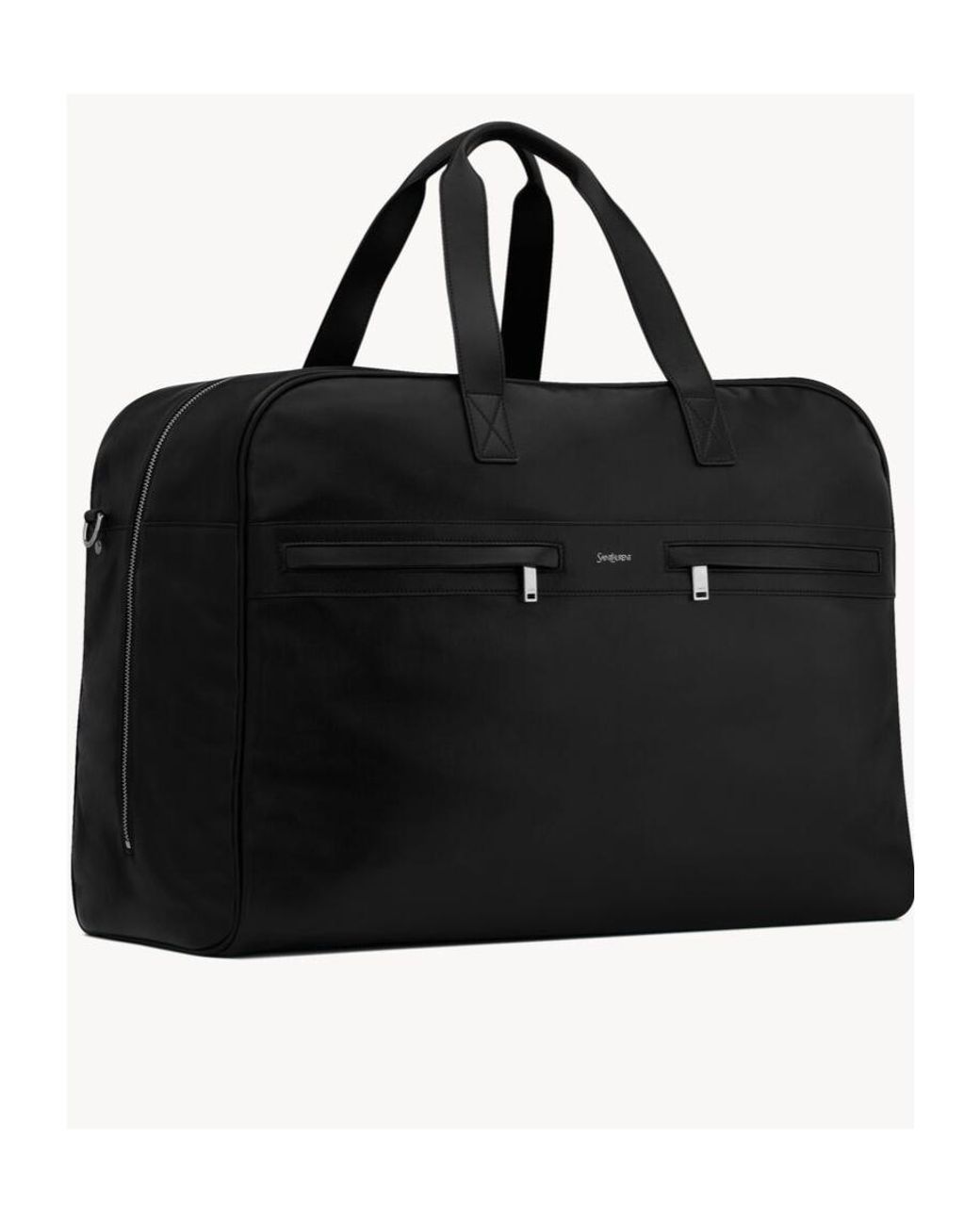 Saint Laurent Black Camp Maxi Duffle Bag for men