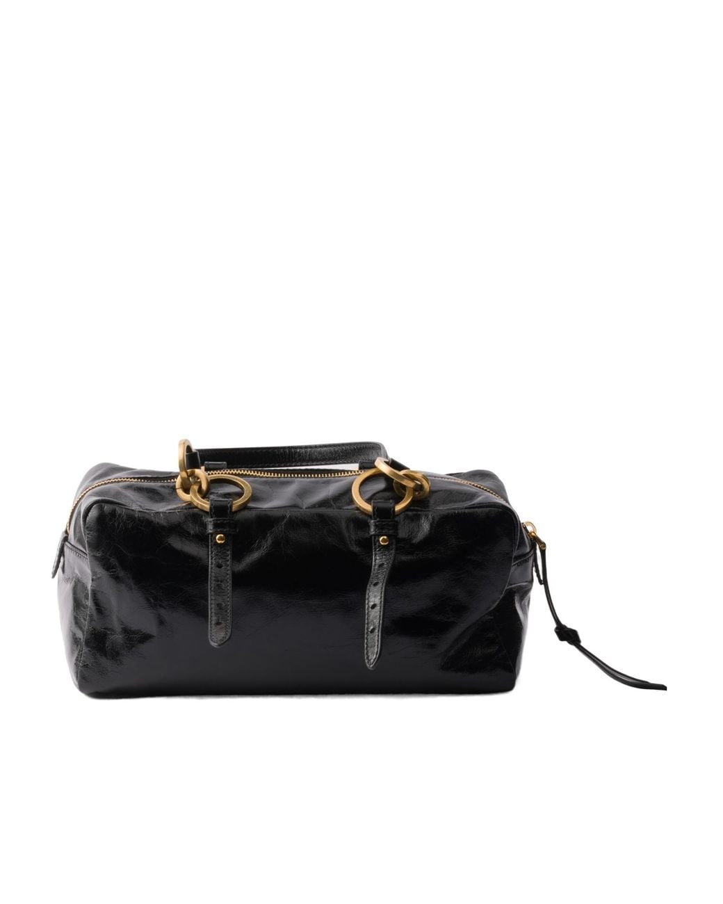Prada Black Trunk Zipped Handbag