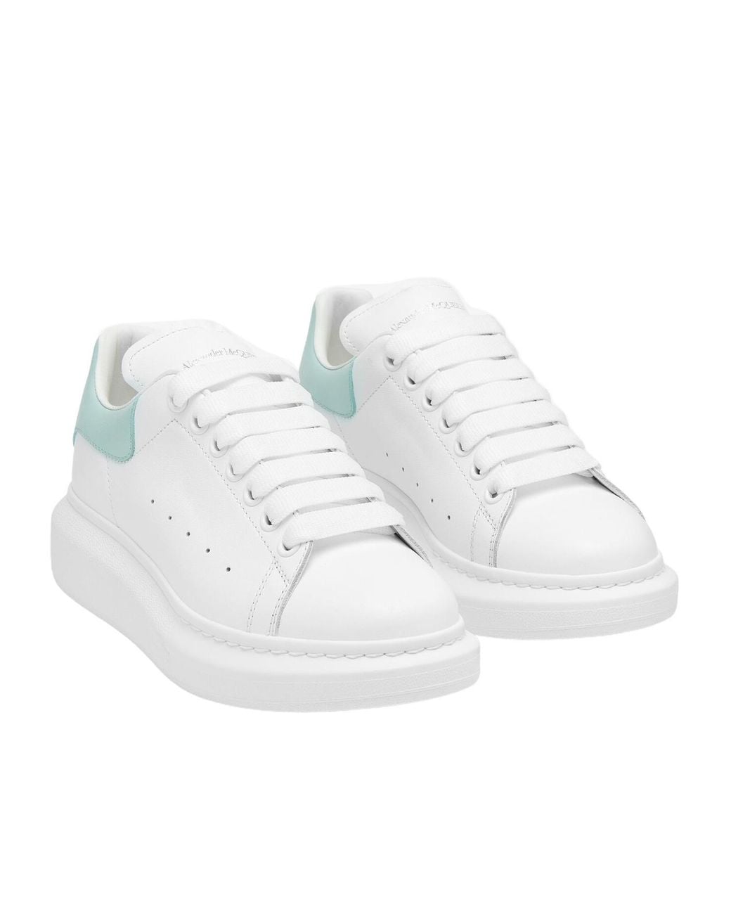 McQueen White Oversized Lace-Up Sneakers