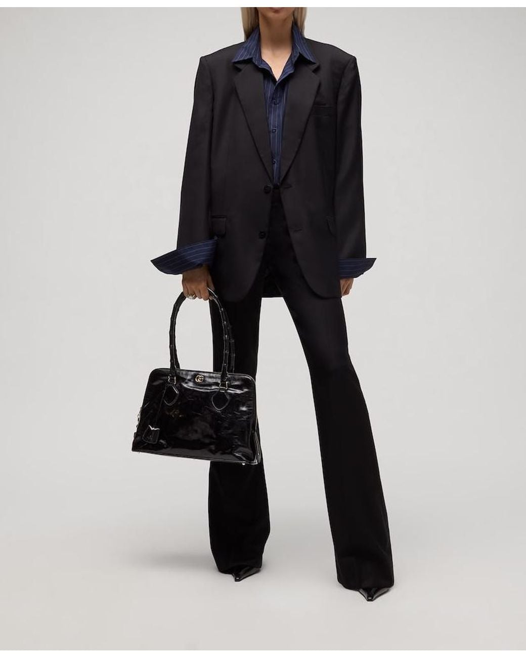 Gucci Black Regular-Fit Single-Breasted Blazer