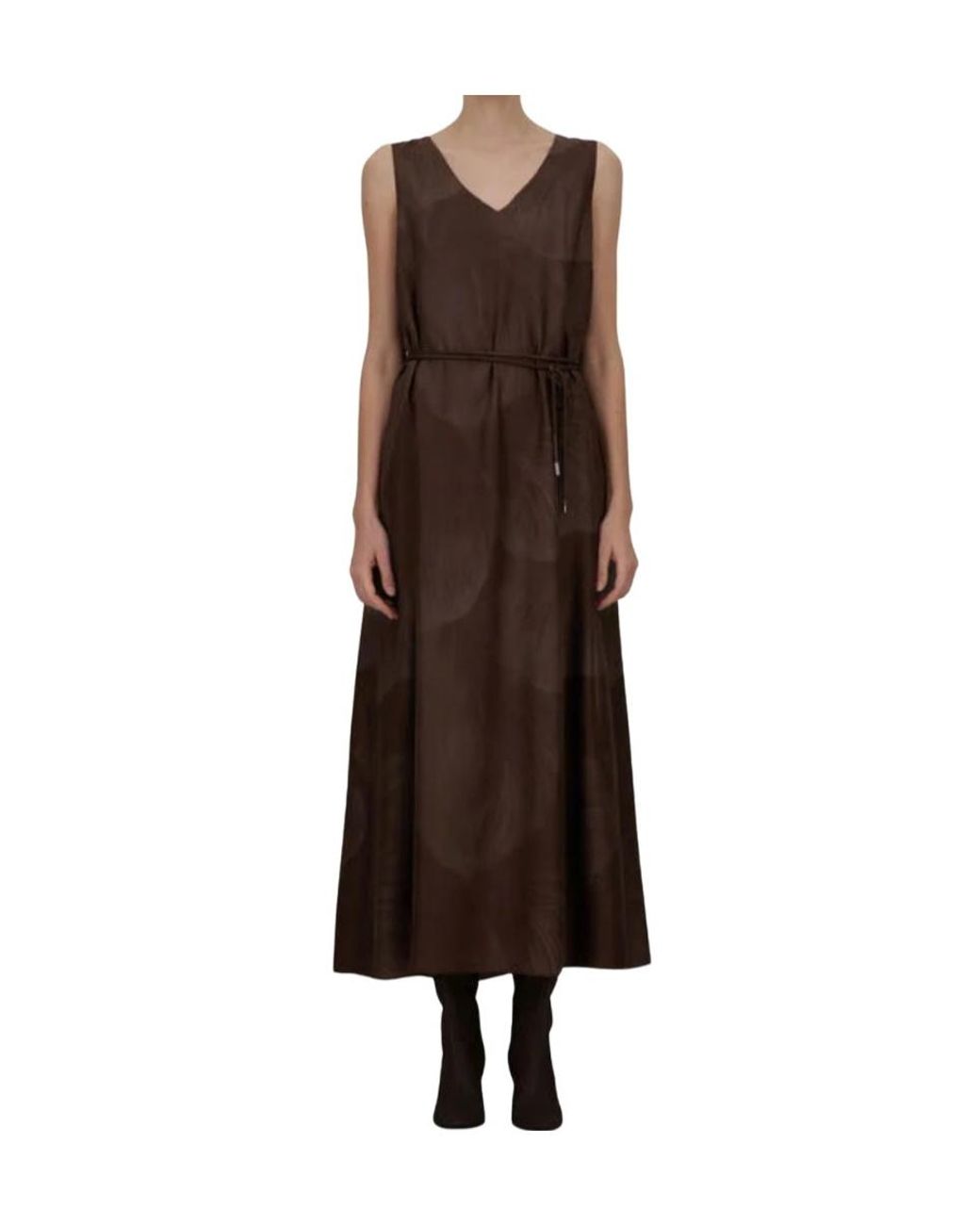 Herno Brown Resort Dress