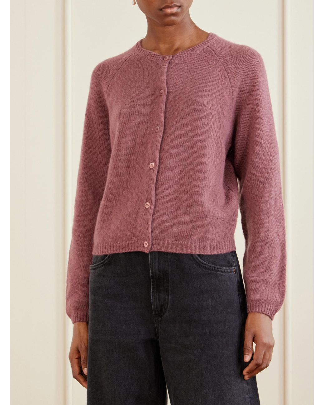 Doen Pink Cashmere Cardigan