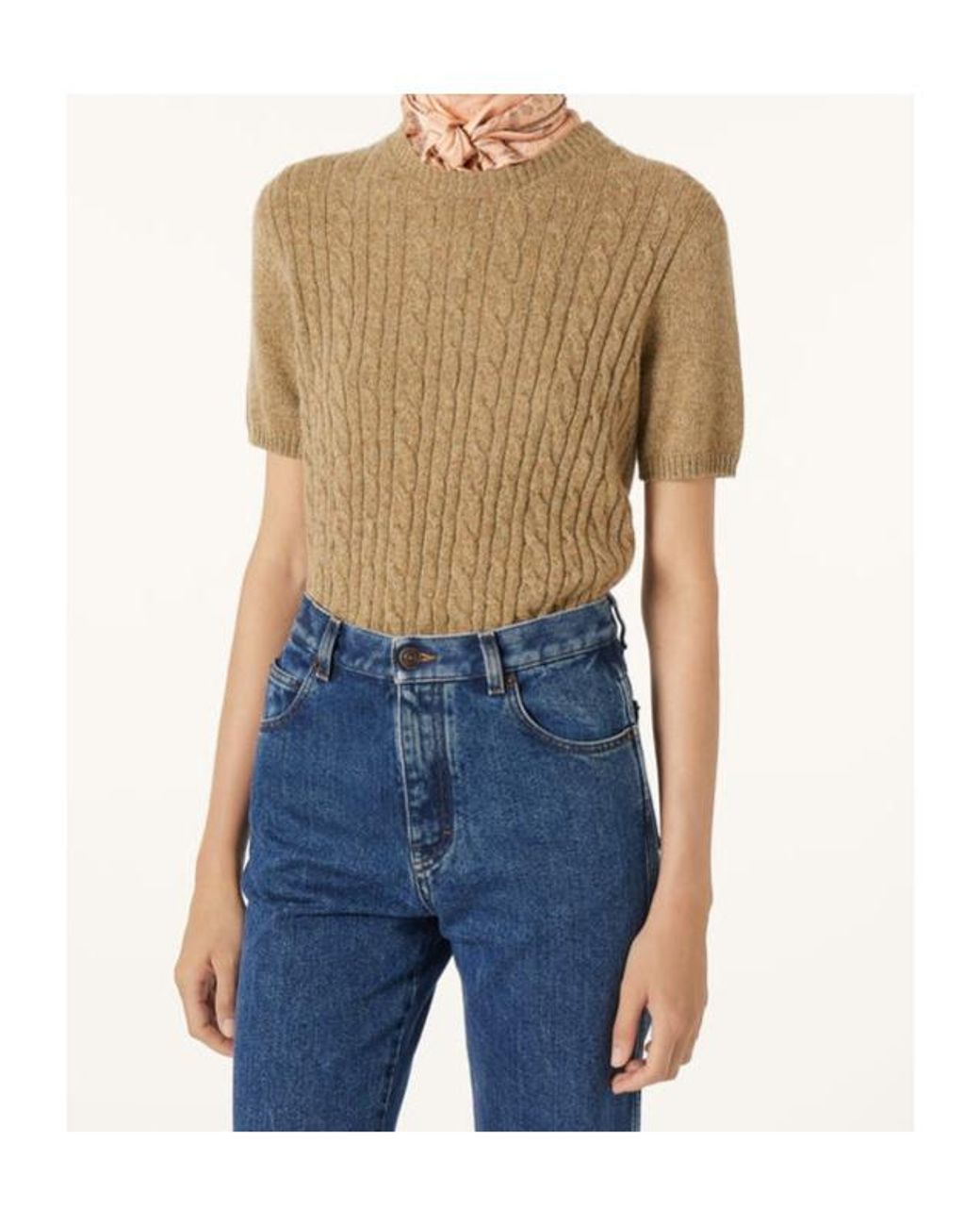 Loro Piana Natural Treccia Crewneck Jumper