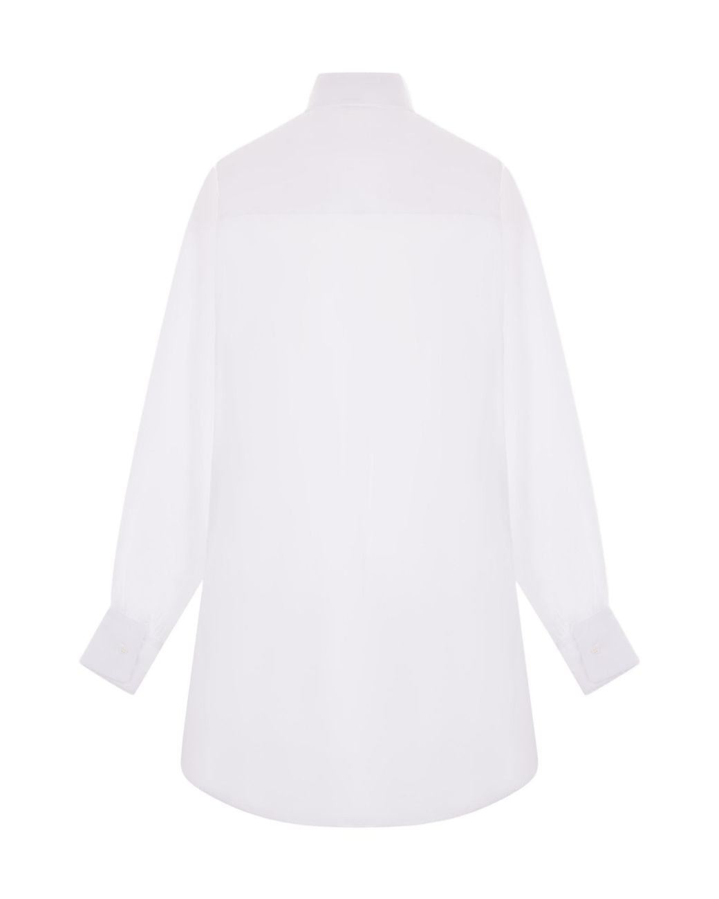 Ermanno Scervino White Macrame Lace Oversized Shirt