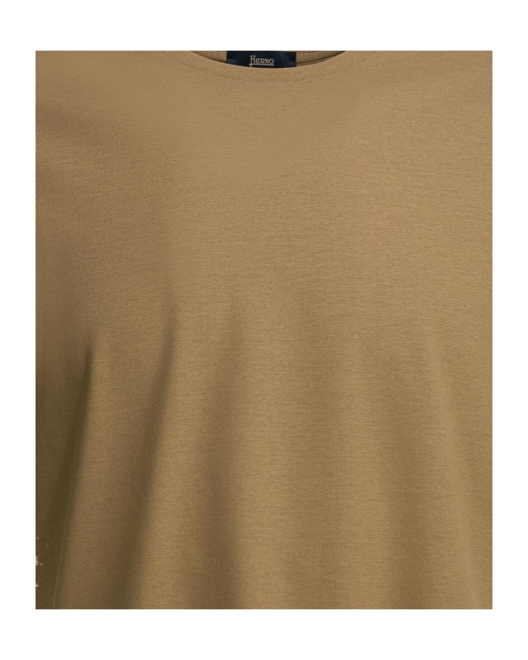 Herno Natural Short Sleeve Crewneck T-Shirt for men