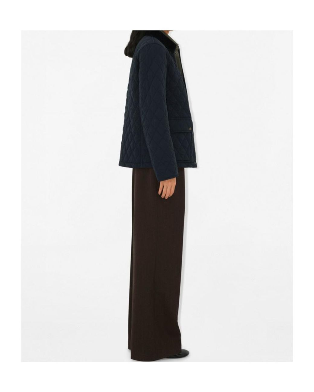Burberry Blue Quilted Jacket