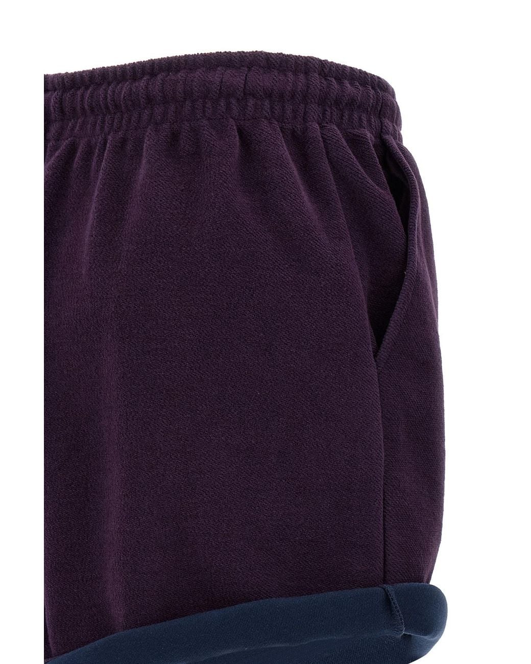 The Attico Blue American Fleece Shorts
