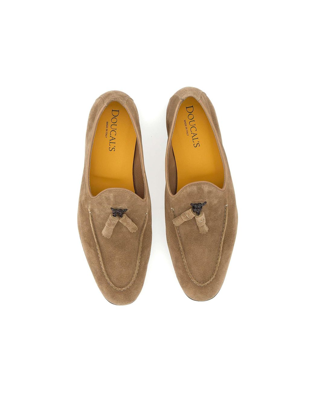 Doucal's Brown Tassel Loafers for men