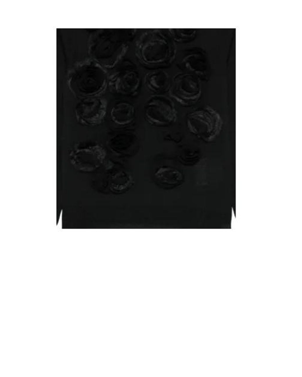 Comme des Garçons Black Flower-Appliqué Sweater