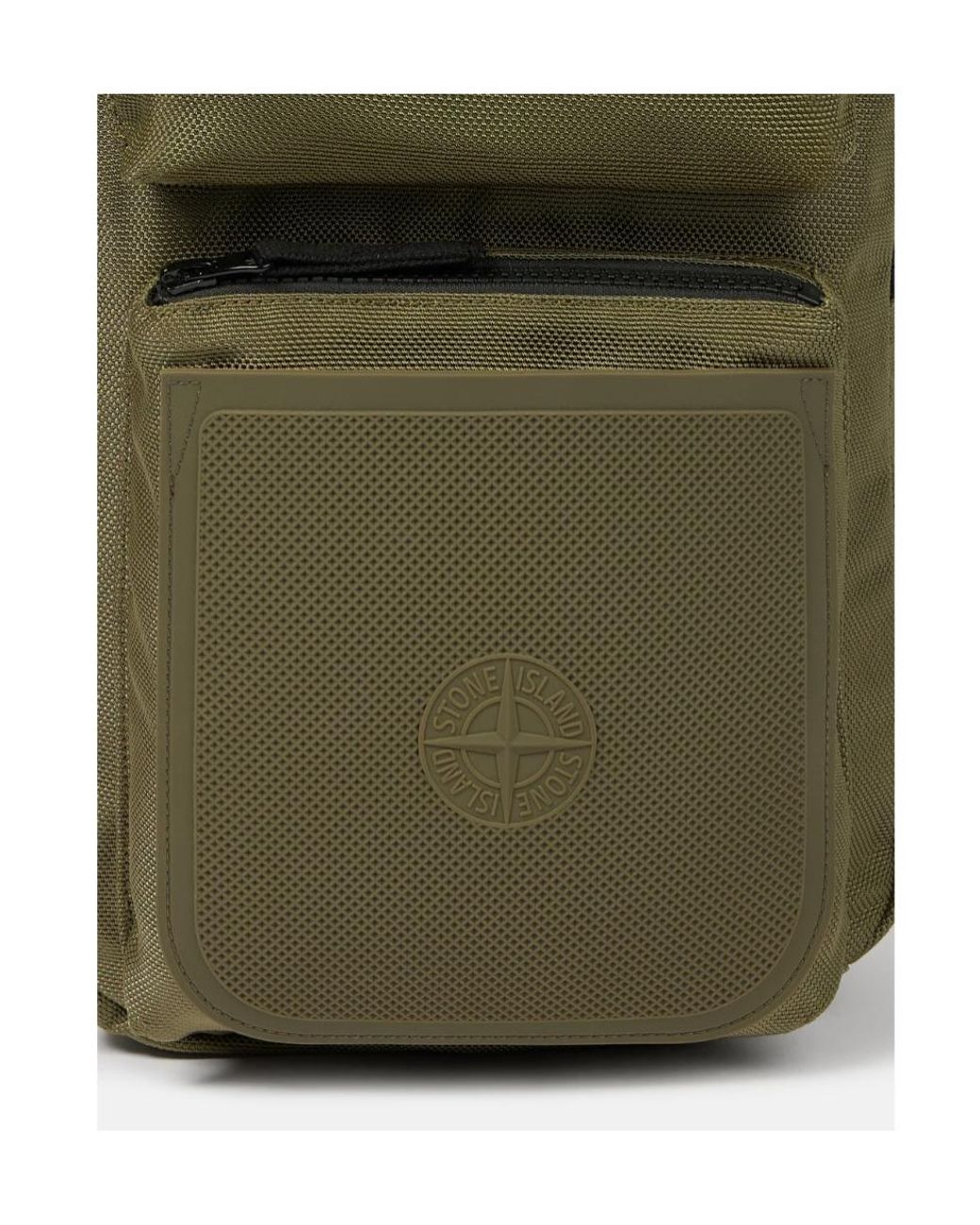 Stone Island Green Compact Canvas Backpack for men