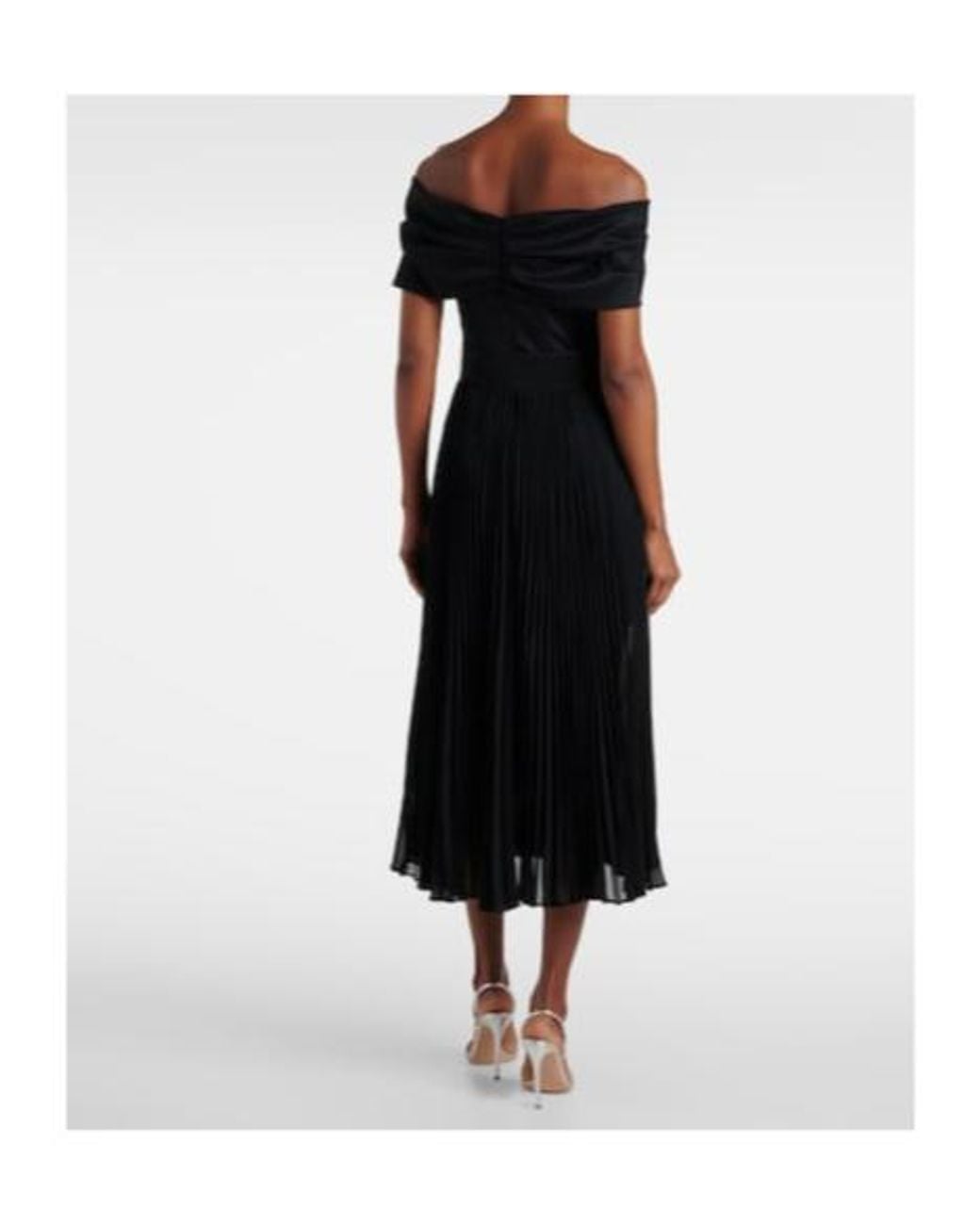 Rebecca Vallance Black Emelie Midi Dress