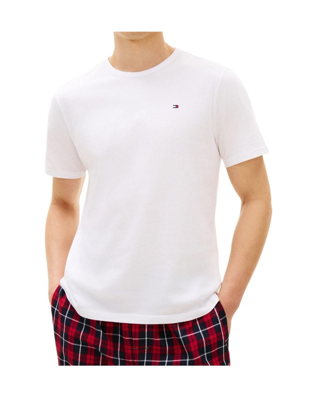 Tommy Hilfiger Gray Solid Crewneck Shortsleeve for men