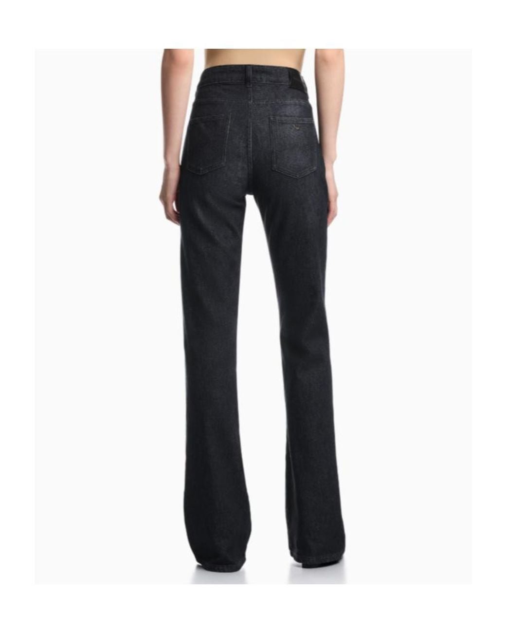 Emporio Armani Blue Logo-Plaque 5-Pocket Jeans
