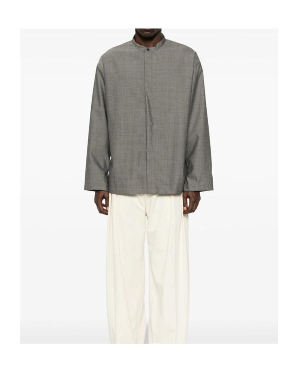 Studio Nicholson Gray Long-Sleeved Shirt for men