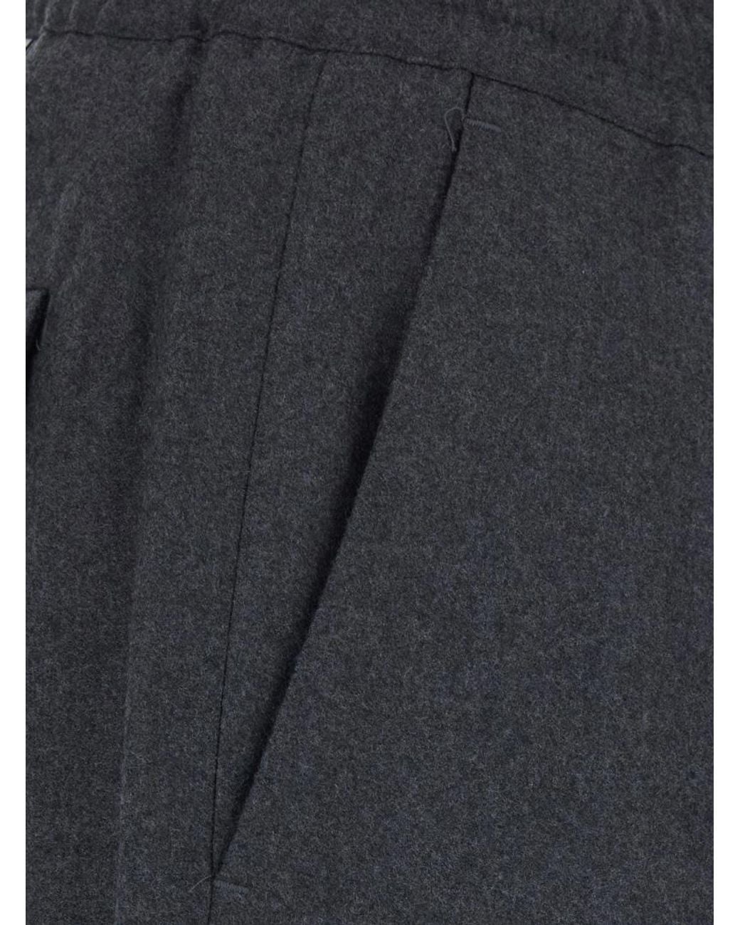 Low Brand Blue Tokyo Pleated Tech Pants for men