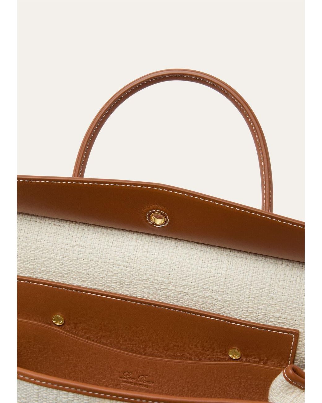 Loro Piana Brown Loom L25 Shoulder Bag