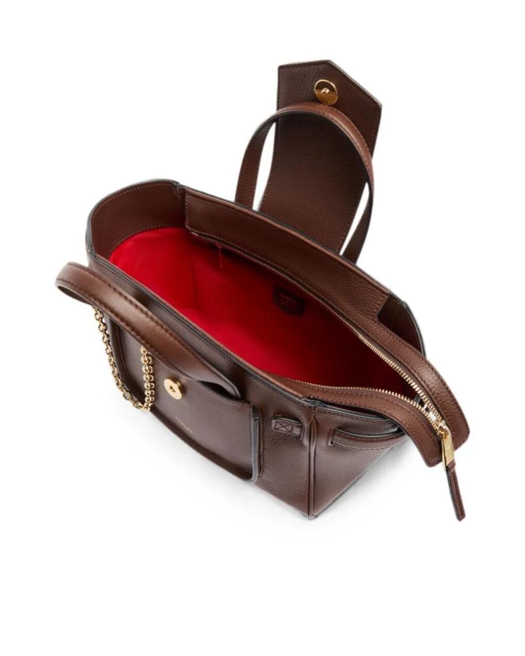 Lancel Brown Thea Small Carryall Shoulder Bag