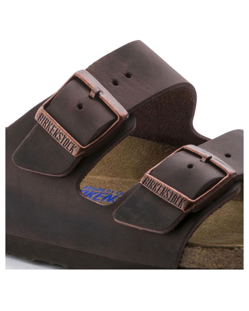 Birkenstock Brown Logo Flip-Flops for men