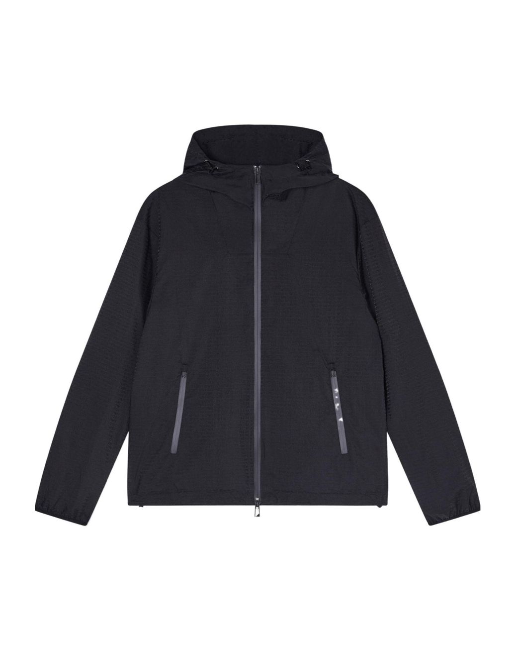 Emporio Armani Blue Hooded Jacket for men