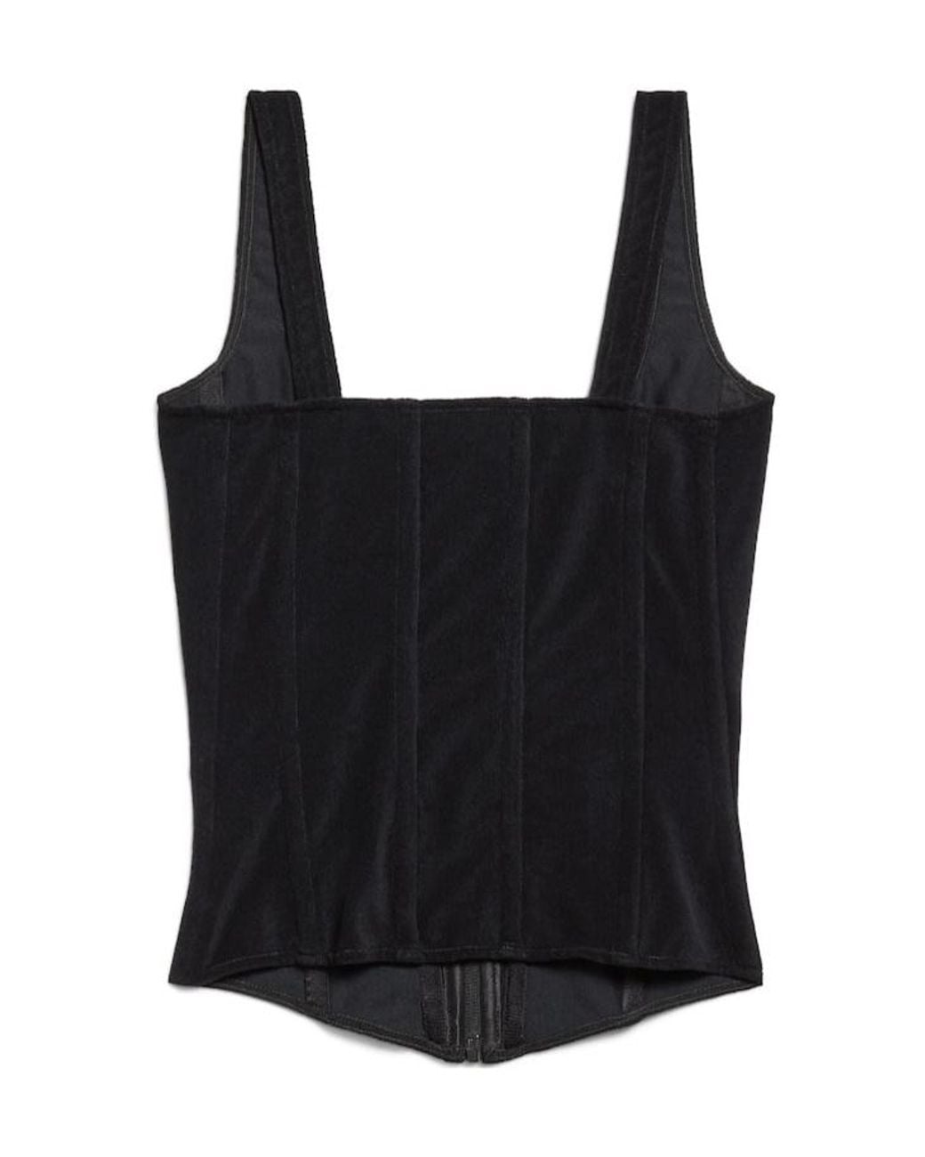 Balenciaga Black Stretch Corset Top
