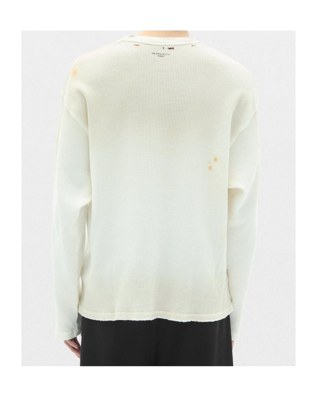 Ann Demeulemeester White Emil Dear Diary Long-Sleeve T-Shirt for men