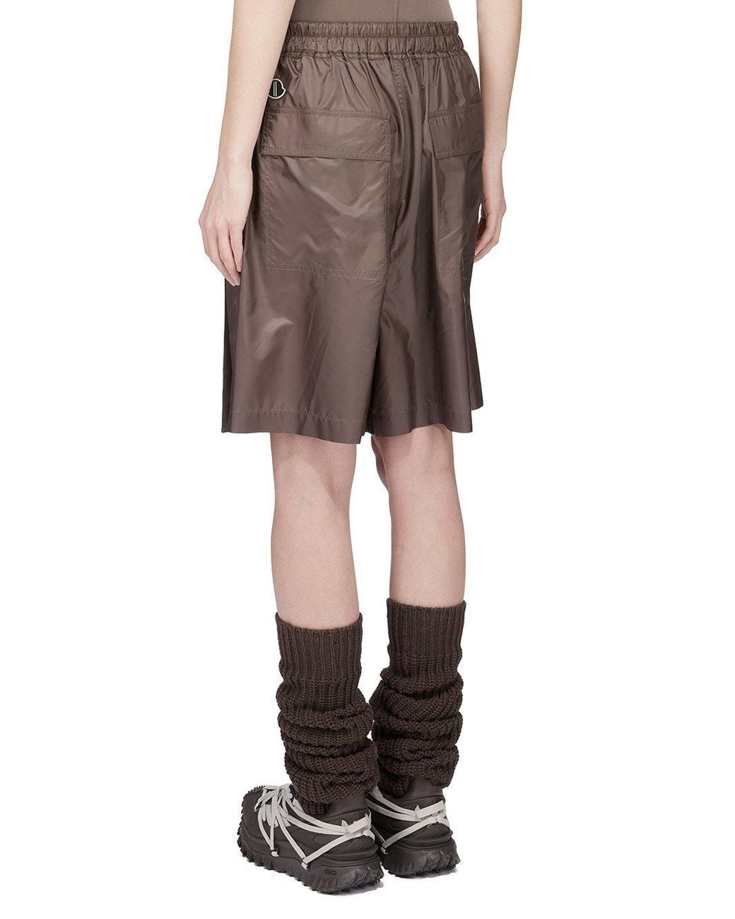Moncler Multicolor Moncler Rick Owens Logo Embroidered Drawstring Shorts