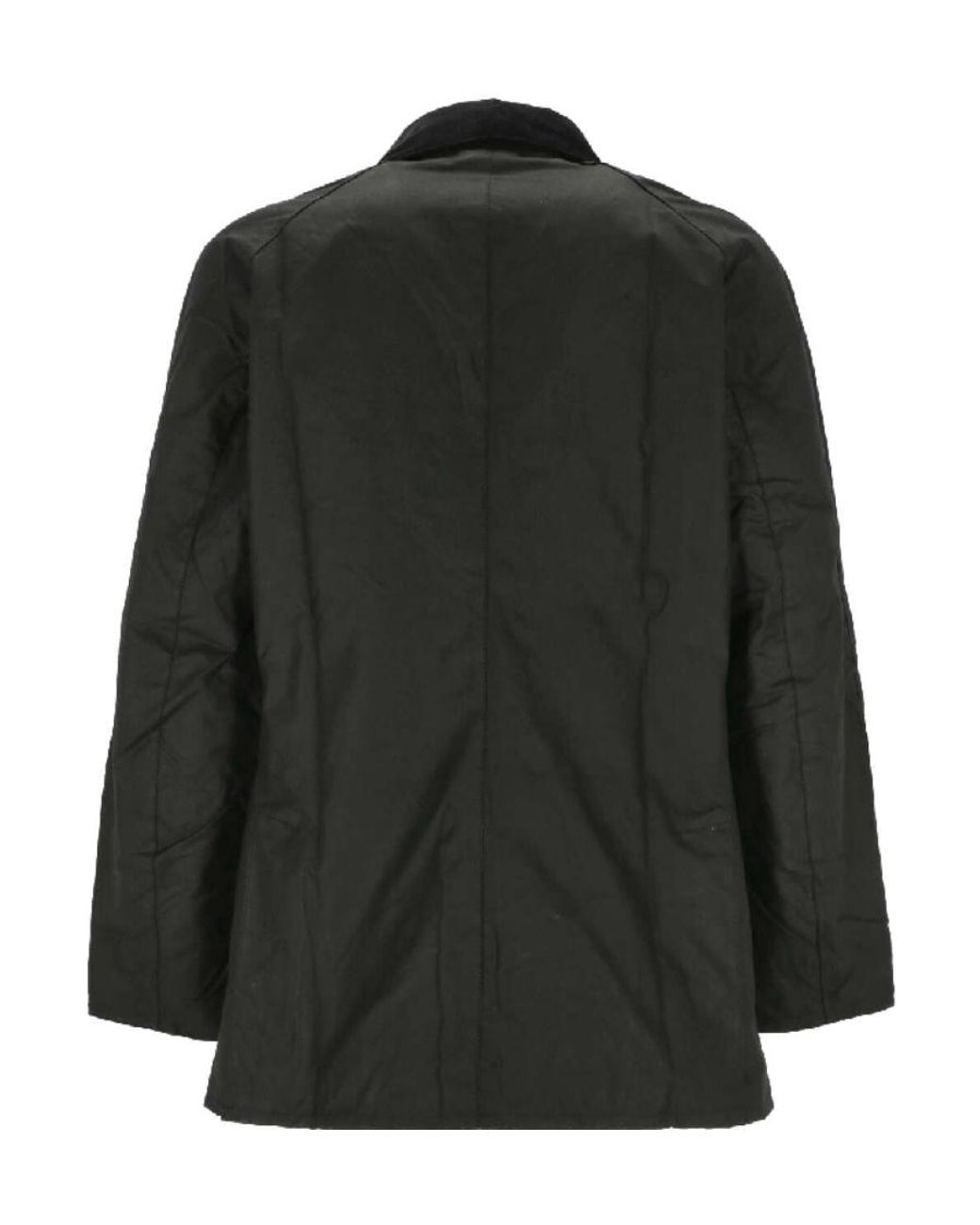 Barbour Black Ashby Waxed Button-Up Jacket for men