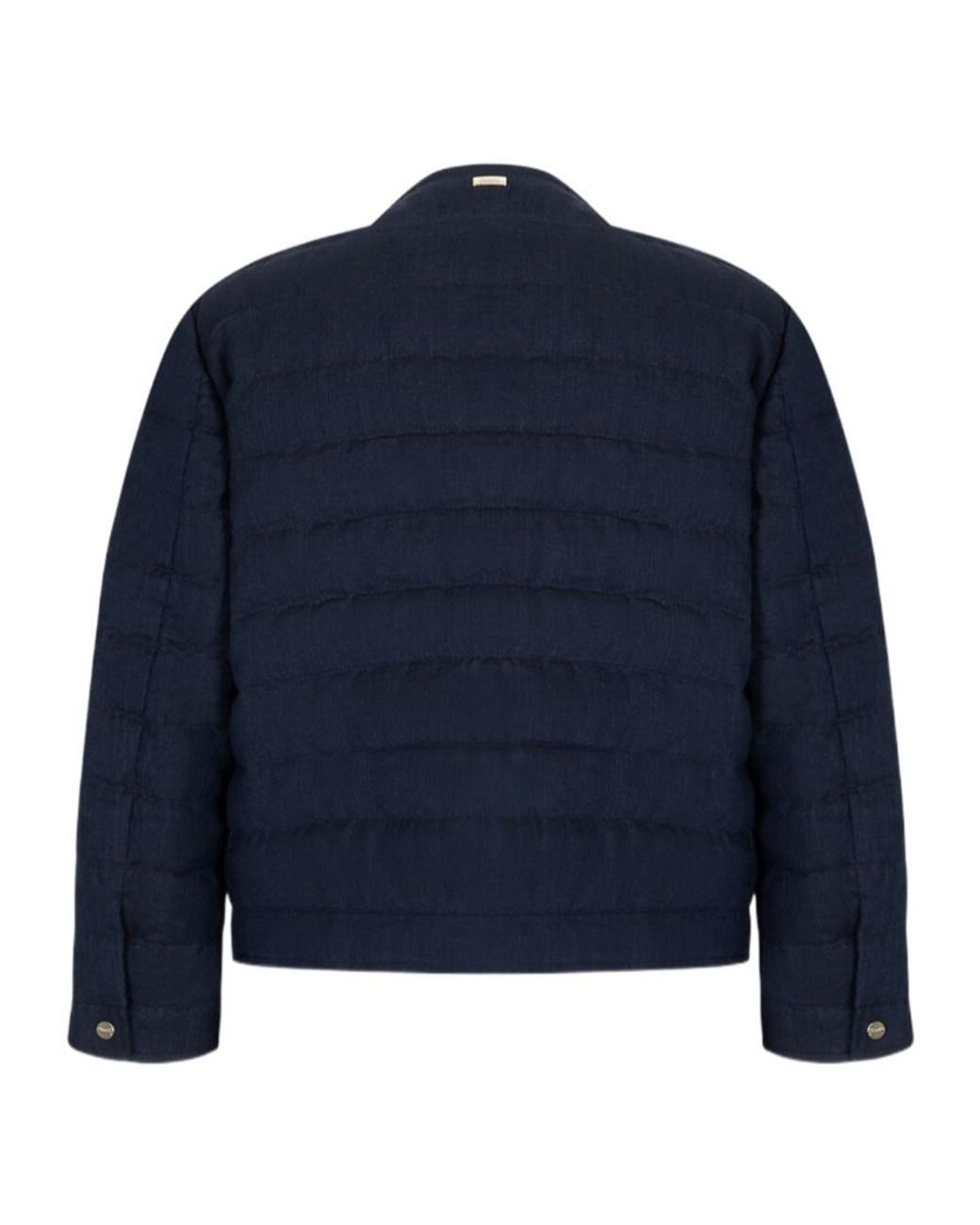 Herno Blue Long-Sleeved Down Jacket