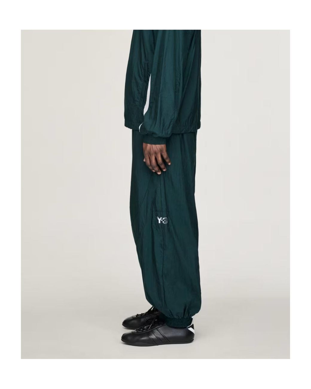 Y-3 Green Drawstring Track Pants for men