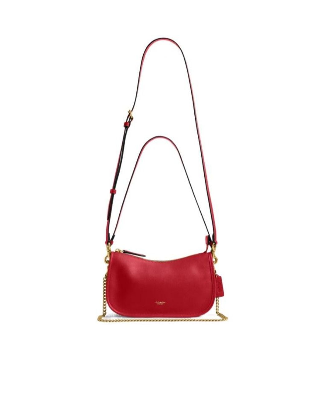 COACH Red Waverly Shoulder Bag