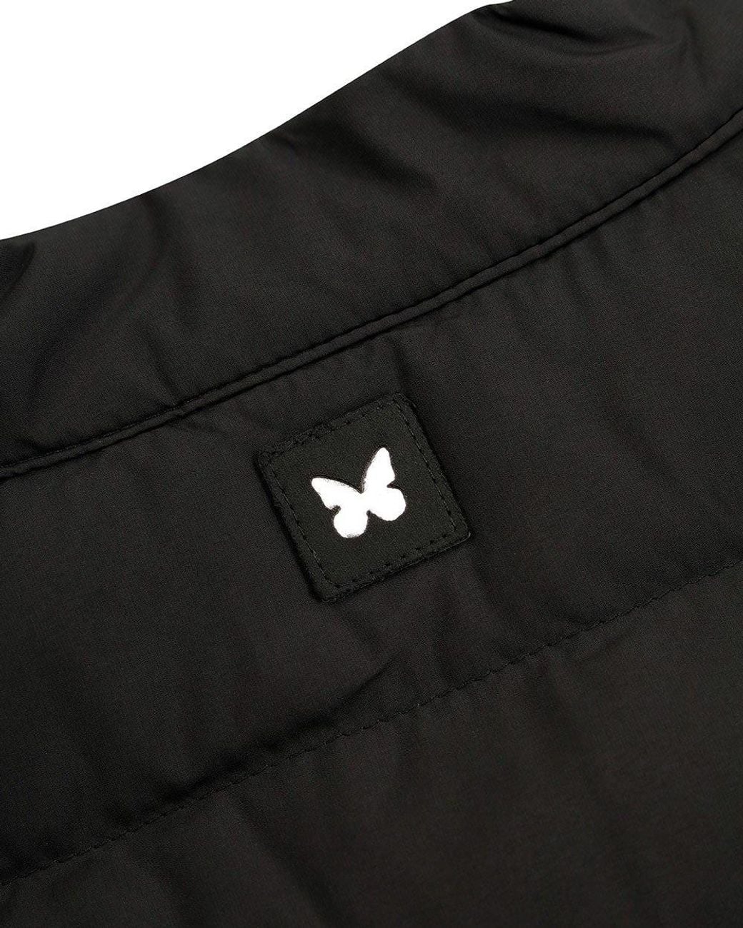 Weekend by Maxmara Black Logo Quilted Down Jacket