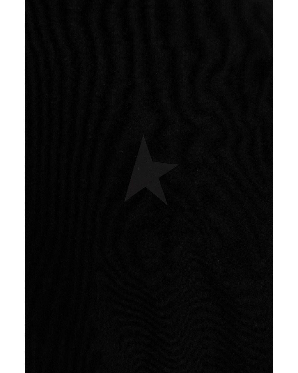 Golden Goose Deluxe Brand Black Star-Printed Crewneck T-Shirt for men