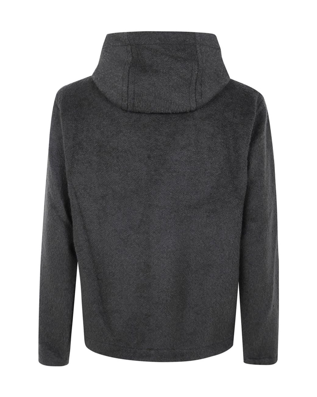Aspesi Black Zip-Up Hooded Jacket for men
