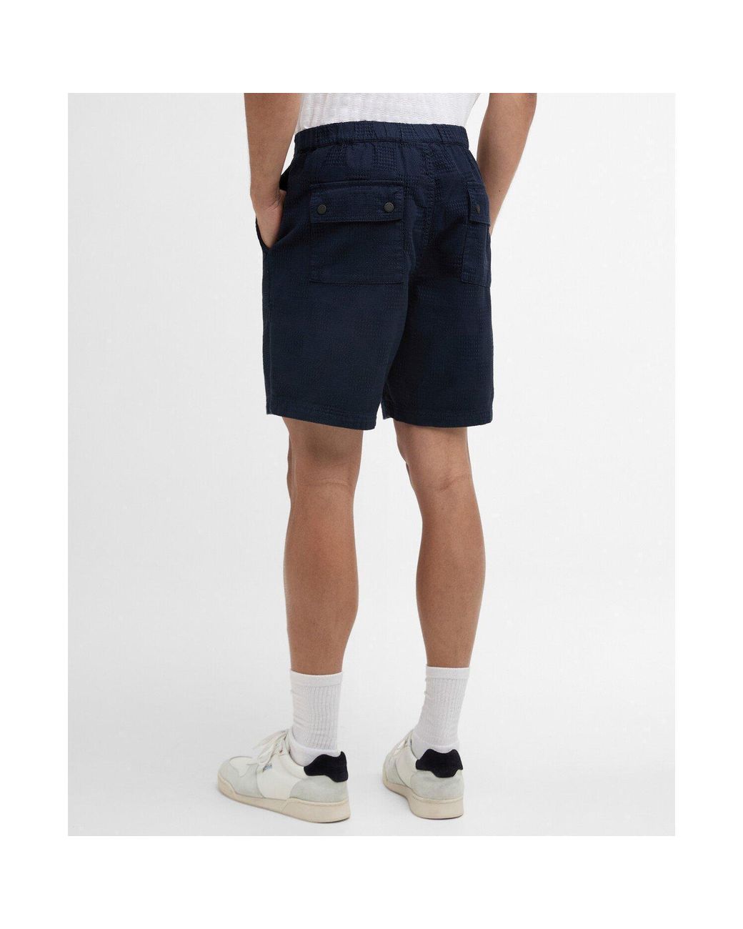 Barbour Blue Logo-Detail Shorts for men