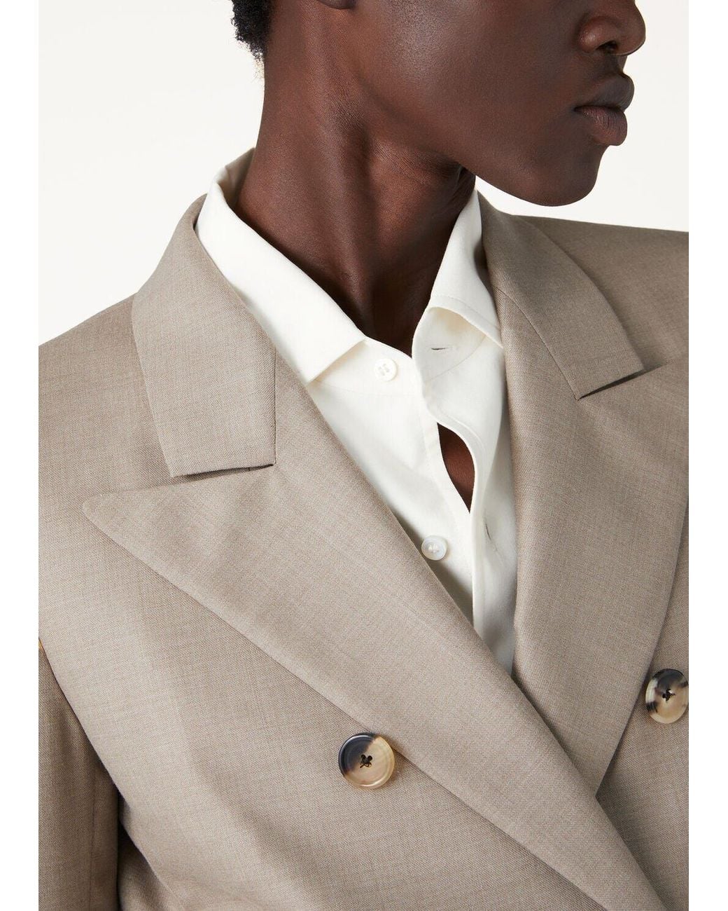 Loro Piana Natural Ananda First-Shear Wool Long-Sleeve Blazer