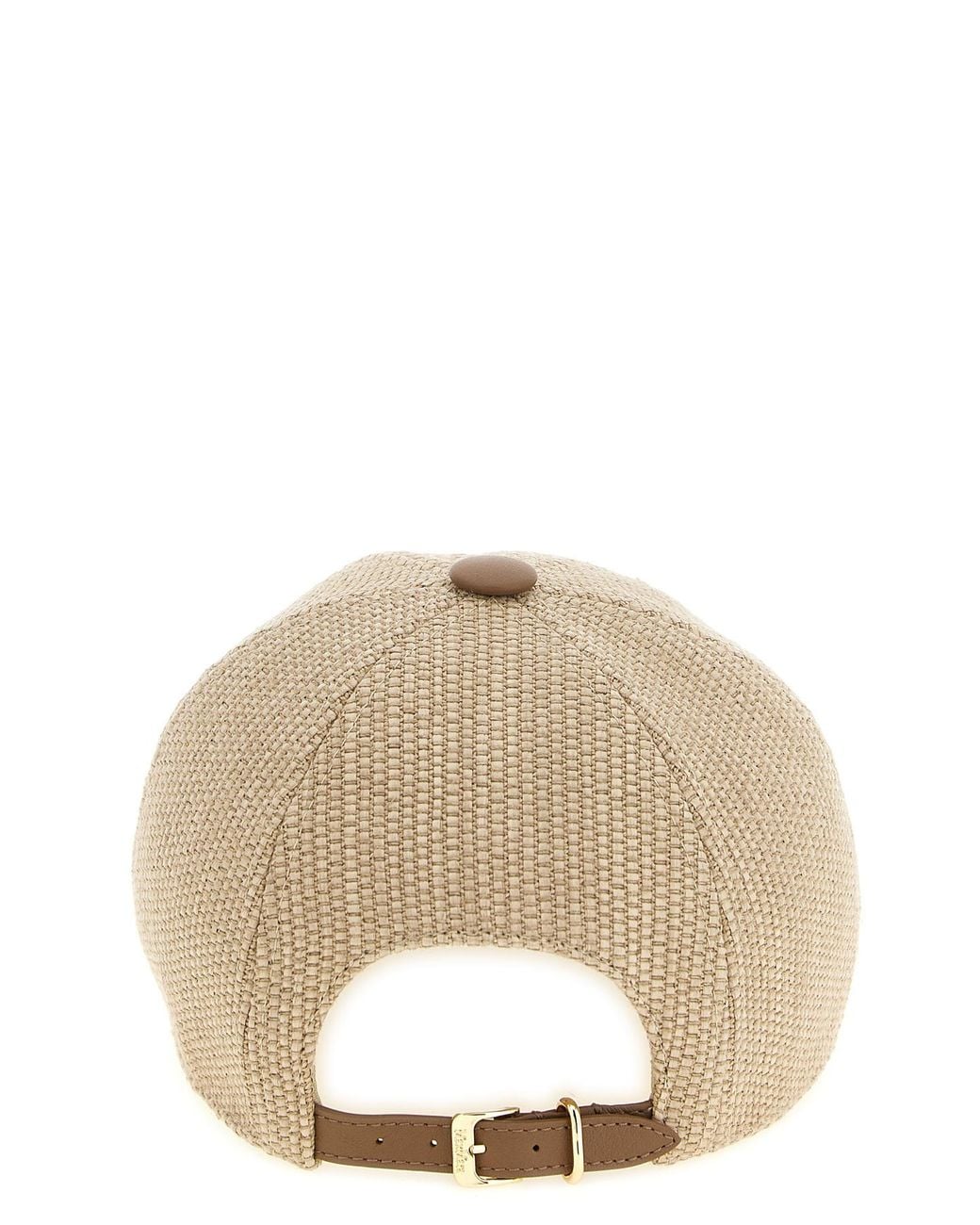 Max Mara White Logo Embroidered Baseball Cap