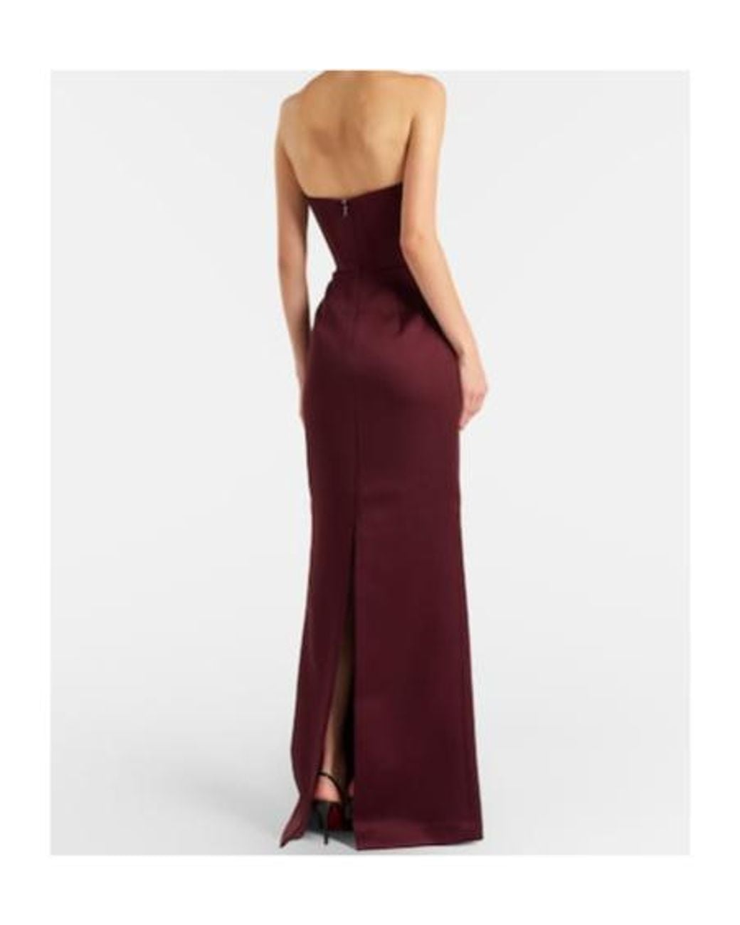 Rebecca Vallance Purple Alora Embellished Corset Gown