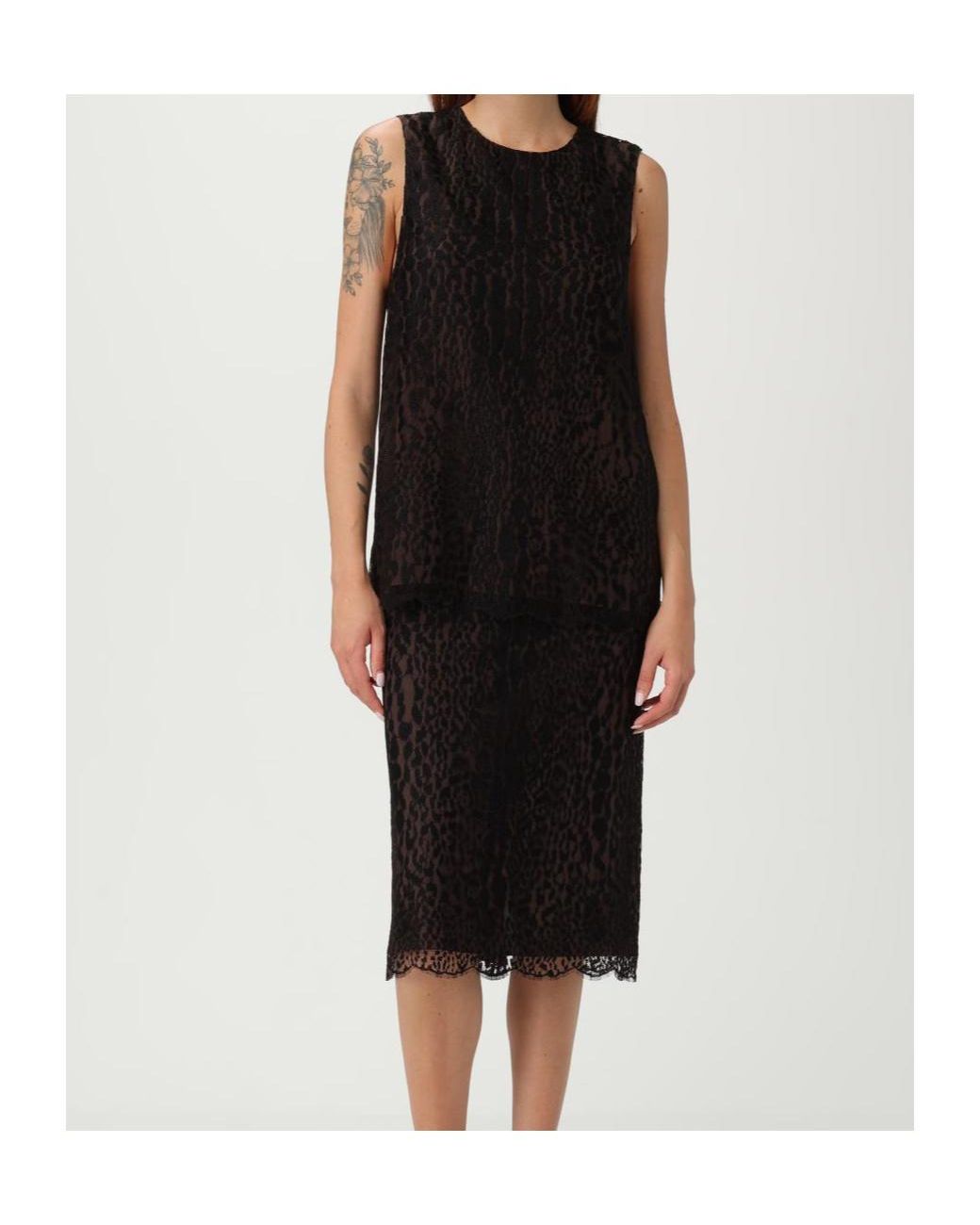 Tom Ford Black Tulle Sleeveless Top