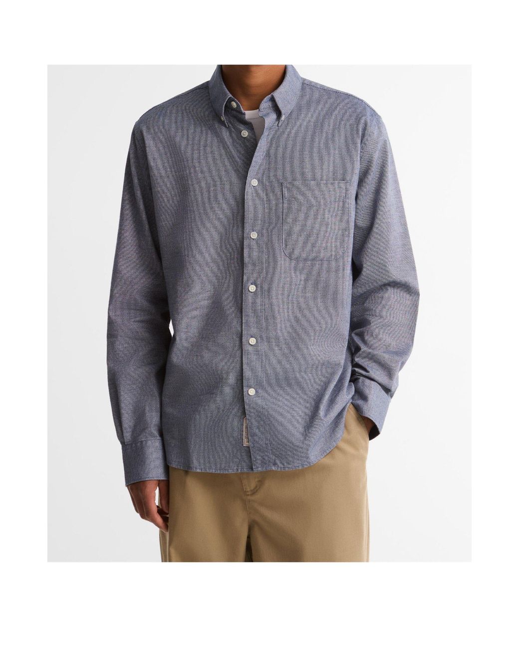 Barbour Blue Button-Down Long Sleeve Shirt for men
