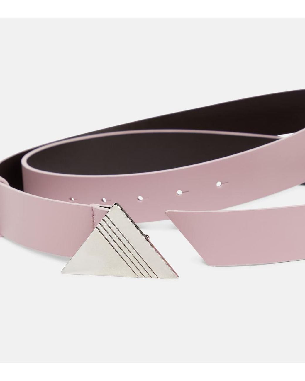 The Attico Pink Buckle Belt