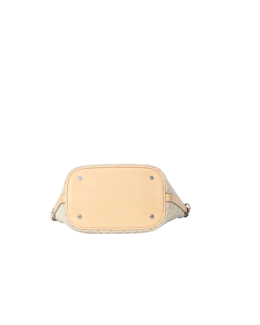 Tory Burch White T Monogram Bucket Bag