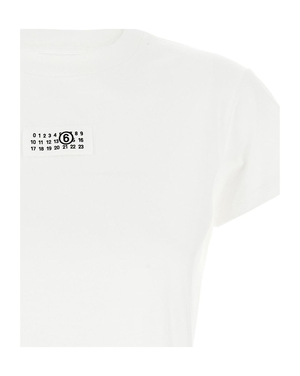 MM6 by Maison Margiela White Relaxed Fit Cotton T-Shirt