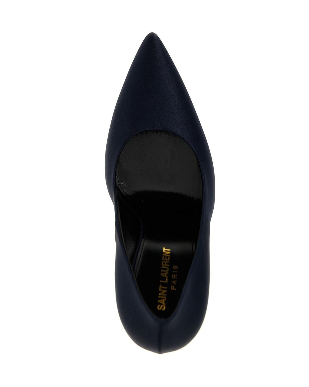 Saint Laurent Blue Monceau Pointed Toe Pumps