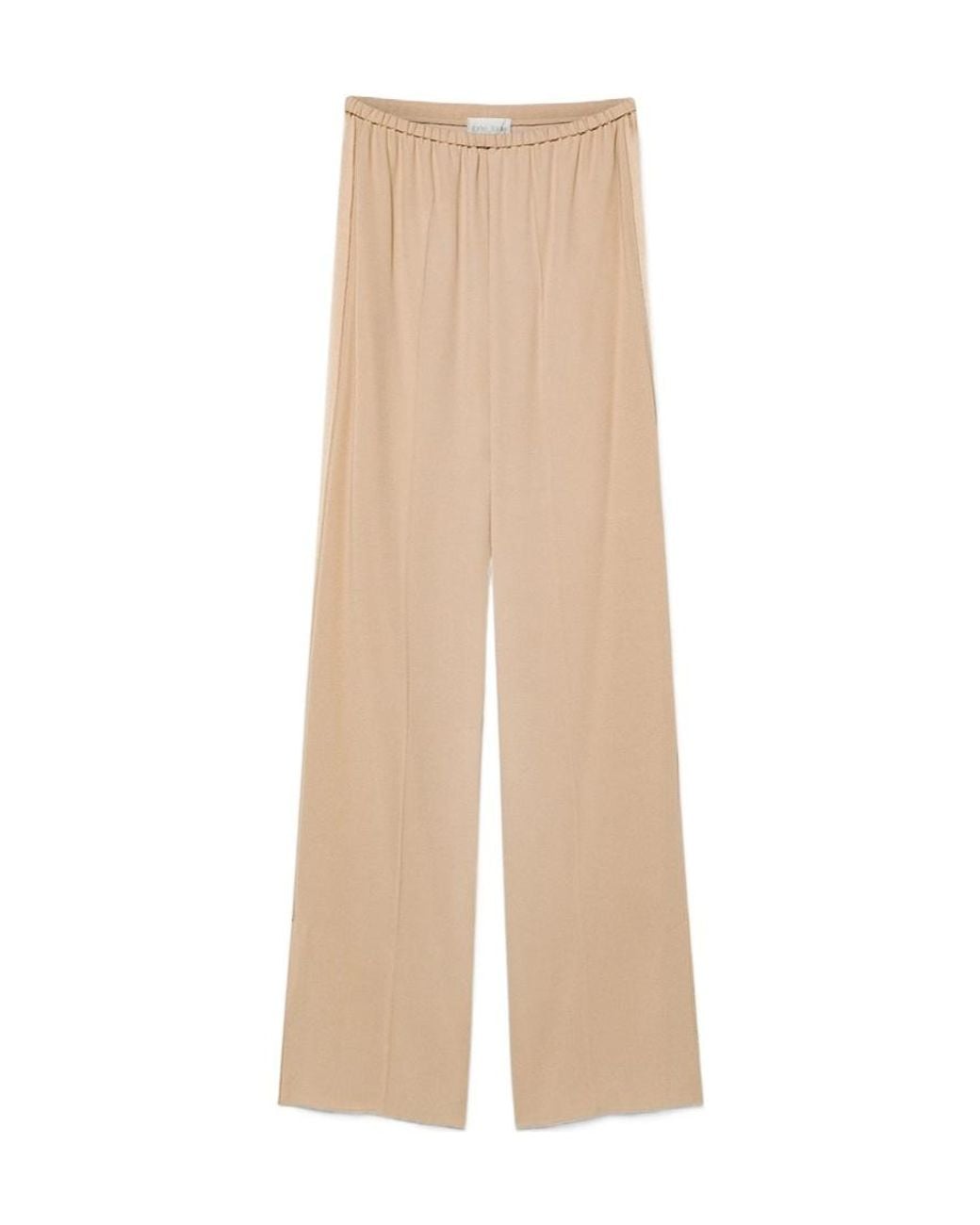 Forte_forte Natural Elastic-Waistband Trousers